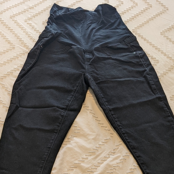 Maternity black jeggings a*glow size 6 - Picture 2 of 6